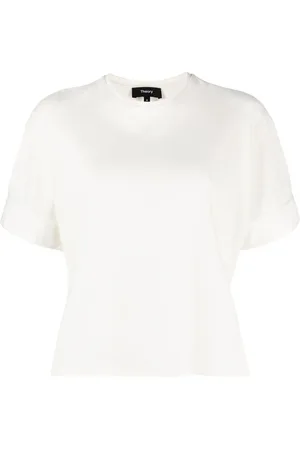 THEORY T-shirt à épaules tombantes