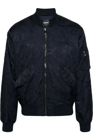 VERSACE Veste bomber à logo brodé