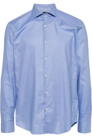 HUGO BOSS Chemise boutonnée à col biaisé