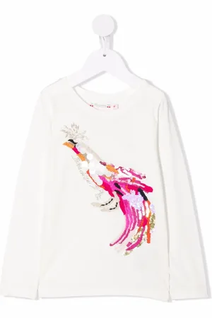 BONPOINT Haut brodé de sequins à manches longues