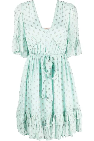 Twin-Set Robe évasée à imprimé graphique