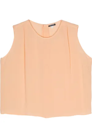 Giorgio Armani Blouse en soie à plis (années 1990)