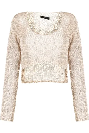 Voz Pull crop en maille ajourée