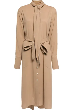 Peter Do Robe-chemise à taille ceinturée