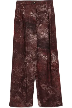 ZIGGY CHEN Pantalon à imprimé graphique