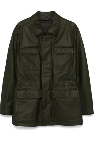 BRIONI Veste sahariana en cuir