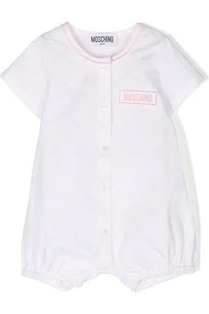 Moschino Barboteuse en coton à imprimé Teddy Bear