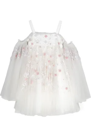 Maison Ava Robe en tulle à broderies