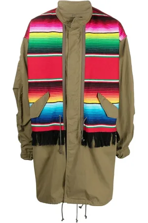 JUNYA WATANABE Manteau mi-long à empiècements contrastants