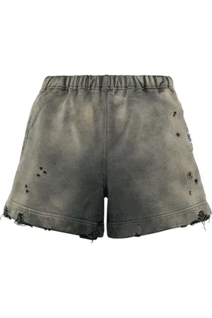 Maison Mihara Yasuhiro Short en coton à effet usé