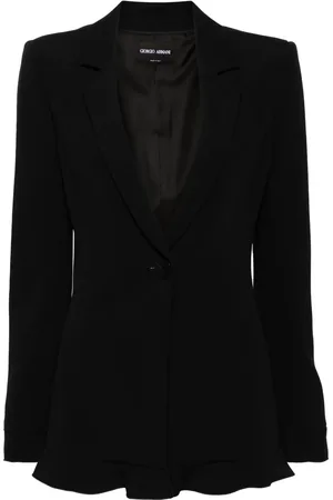 Giorgio Armani Blazer volanté à simple boutonnage