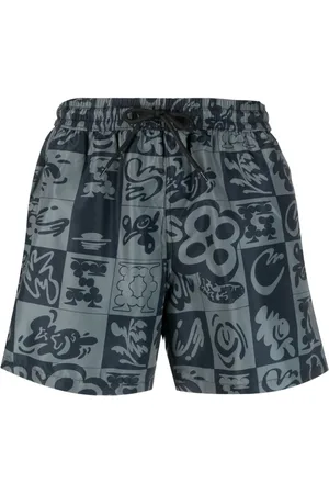 GCDS Short de bain à imprimé damier