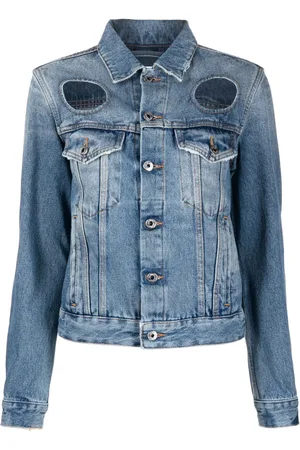 OFF-WHITE Veste en jean à découpes