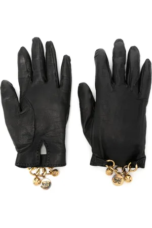 Hermès Gants à breloque logo (années 1980)