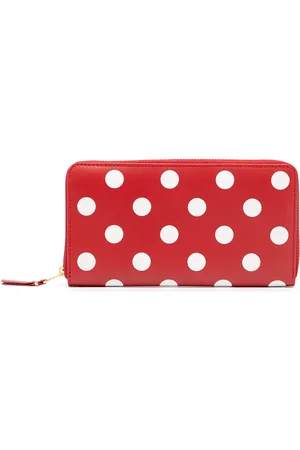 Comme des Garçons Portefeuille zippé à pois
