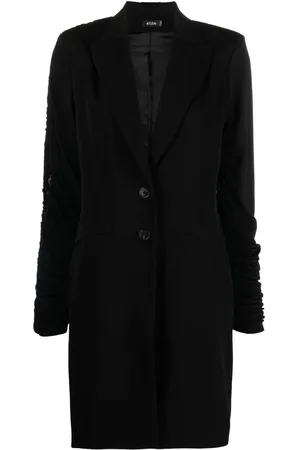 Atlein Robe en laine à manches froncées