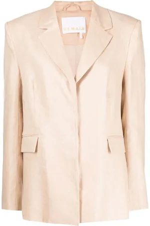 REMAIN Blazer drapé en lin