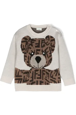 Fendi Grenouillère Teddy Bear à motif monogrammé