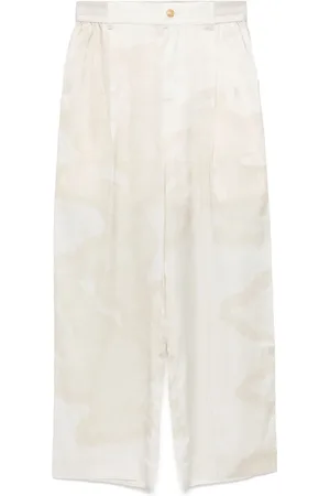 Feng Chen Wang Pantalon à imprimé graphique