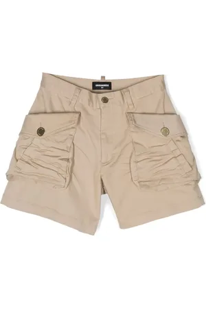Dsquared2 Short en coton stretch à plaque logo