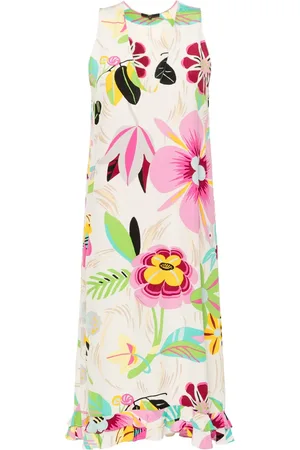 Gucci Robe en soie à fleurs