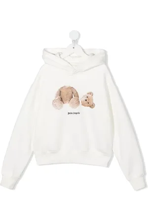 Palm Angels Hoodie en coton à imprimé ourson