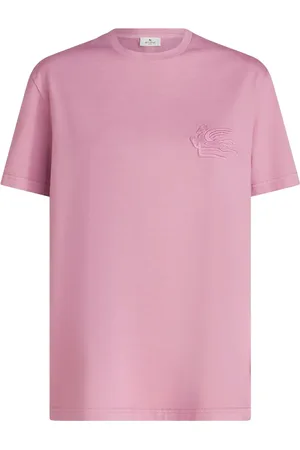 Etro T-shirt en coton à logo brodé