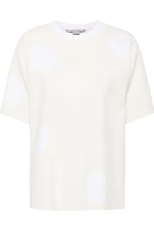 Stella McCartney T-shirt à pois en intarsia