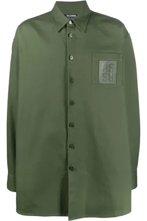RAF SIMONS Chemise oversize à patch logo