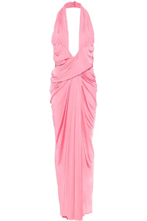 Moschino Robe longue drapée à dos-nu