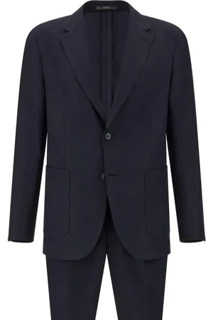 Boggi Milano Costume en lin à simple boutonnage
