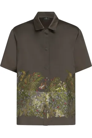 Etro Chemise satinée à broderies