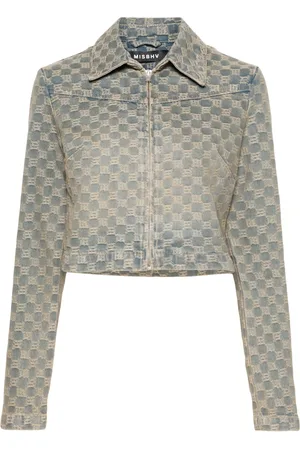 MISBHV Veste en jean à logo monogrammé