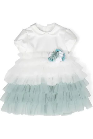 COLORICHIARI Robe à fleurs appliquées