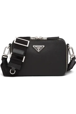 Prada Sac à bandoulière à plaque logo