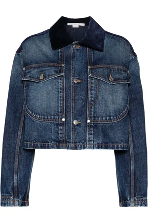 Stella McCartney Veste en jean à col côtelé