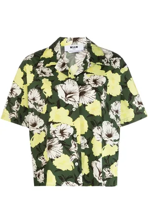 Msgm Chemise fleurie à manches courtes