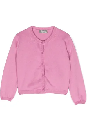 Il gufo Cardigan boutonné à encolure ronde