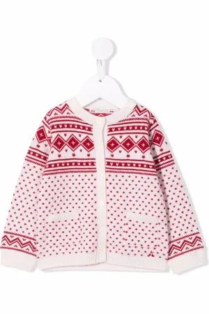 BONPOINT Cardigan en maille intarsia
