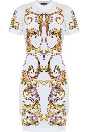 VERSACE Robe à imprimé baroque