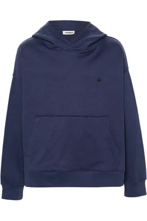 A PAPER KID Hoodie en coton à plaque logo