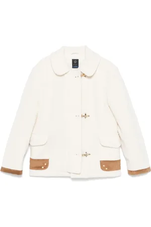 FAY Veste en peau lainée