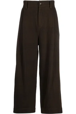 ZIGGY CHEN Pantalon ample à carreaux