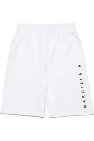 Maison Margiela Short de sport en coton à logo imprimé