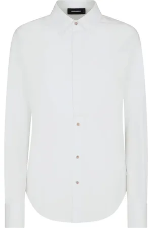 Dsquared2 Chemise en coton à col italien