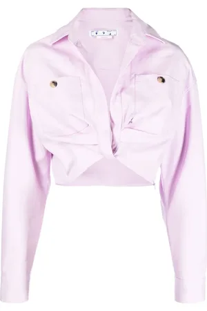OFF-WHITE Veste crop à fermeture torsadée