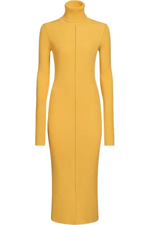 Marni Robe mi-longue nervurée à col roulé