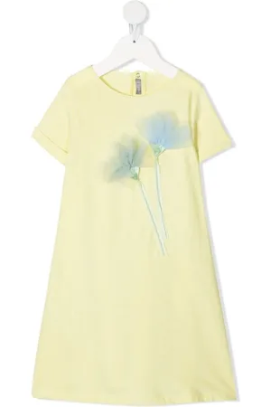 Il gufo Robe à fleurs appliquées