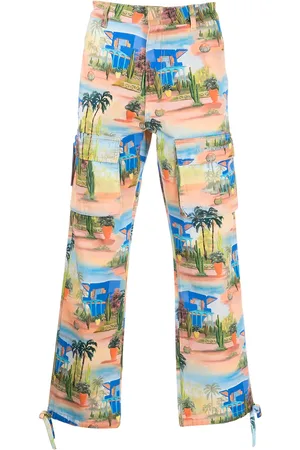 Les Benjamins Pantalon à imprimé graphique