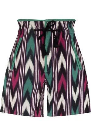 Marant Etoile Short taille-haute à motif zig-zag